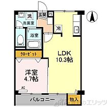 松原マンション 105 ｜ 大阪府高槻市松原町17-38（賃貸アパート1LDK・1階・36.40㎡） その2