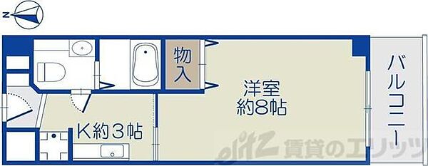 レフィナード 207｜大阪府茨木市天王２丁目(賃貸マンション1K・2階・26.47㎡)の写真 その2