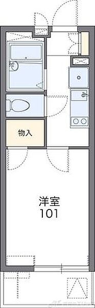 レオパレスＪＮ　Ａ 104｜大阪府茨木市園田町(賃貸マンション1K・1階・19.87㎡)の写真 その2