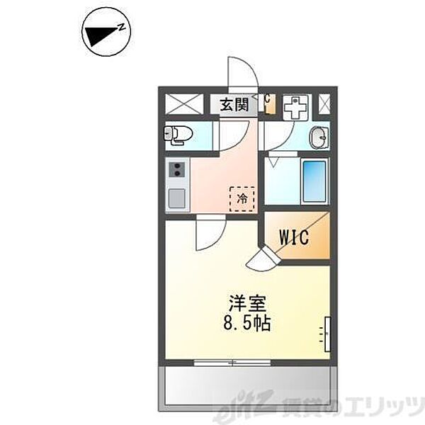 ラ・コリーナやまて千里 201｜大阪府吹田市山手町２丁目(賃貸マンション1K・2階・30.03㎡)の写真 その2