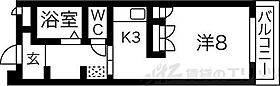 ビーバ江坂 407 ｜ 大阪府吹田市垂水町３丁目9-35（賃貸マンション1R・4階・28.25㎡） その2