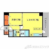 第7アローズ江坂公園 403 ｜ 大阪府吹田市垂水町３丁目23-4（賃貸マンション1LDK・4階・36.75㎡） その2