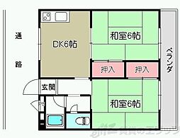 間取図画像 2DK