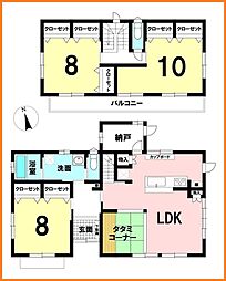 馬見塚町　中古戸建 3LDKの間取り