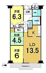 間取図画像 3LDK