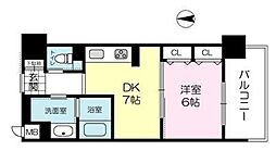 エイジングコート姫路 1DKの間取図画像