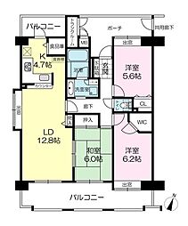 ライフガーデン吾妻壱番館 3LDKの間取図画像