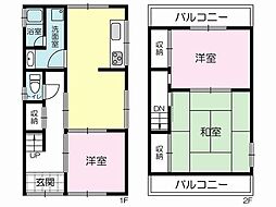 土山戸建 3LDKの間取り