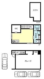 荒井町日之出町ガレージハウス北 1SLDKの間取図画像