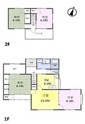 神辺町東中条　戸建て 5DKの間取り