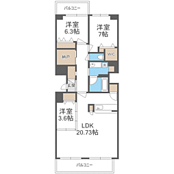 間取図画像 3LDK