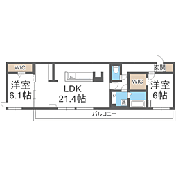 間取図画像 2LDK