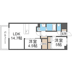 間取図画像 2LDK