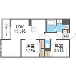 間取図画像 2LDK