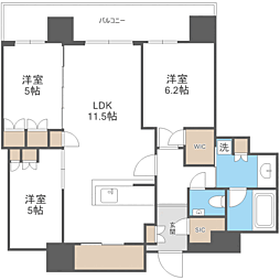 間取図画像 3LDK