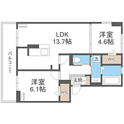 間取図画像 2LDK
