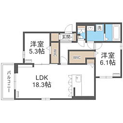 間取図画像 2LDK