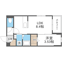 間取図画像 1LDK