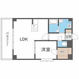 KDXレジデンス天神東2 1LDKの間取図画像