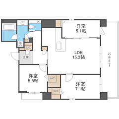 物件の間取り
