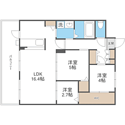 CRESCENT六本松南 3LDKの間取図画像