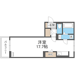 ディールーム石丸 ワンルームの間取図画像