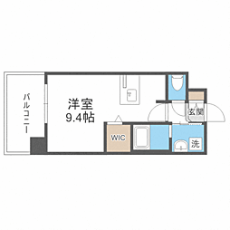 エンクレスト香椎駅前 ワンルームの間取図画像