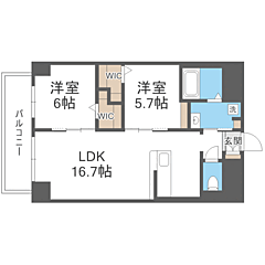 物件の間取り