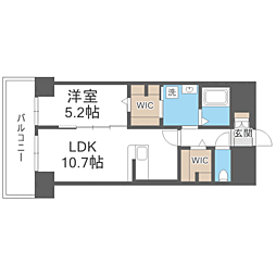 博多グランドレジデンス 1LDKの間取図画像