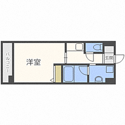 エムティースクエア吉塚駅前 1Kの間取図画像