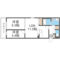 物件の間取り
