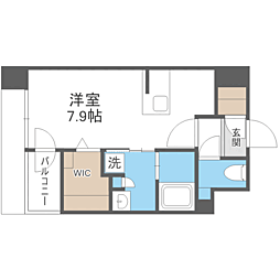 エンクレスト空港前 ワンルームの間取図画像