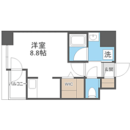 エンクレスト空港前 ワンルームの間取図画像