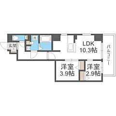 物件の間取り