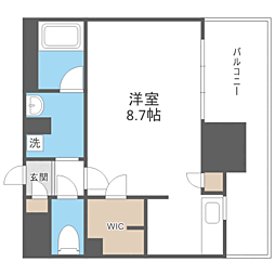 RJRプレシア吉塚駅前 1Kの間取図画像
