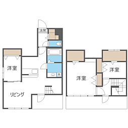 MODERN EIGHT高宮lieto 3LDKの間取図画像