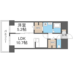博多グランドレジデンス 1LDKの間取図画像