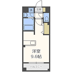 LIBTH-高宮通り ワンルームの間取図画像