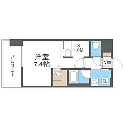 エンクレストベイサイド通り 1Kの間取図画像