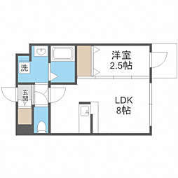 MODERNPALAZZO山王Grow 1LDKの間取図画像