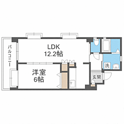 メゾン・プアラニ 1LDKの間取図画像