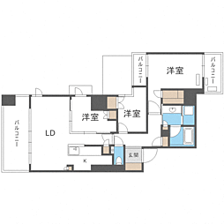 グランドメゾン大濠公園2017 3LDKの間取図画像