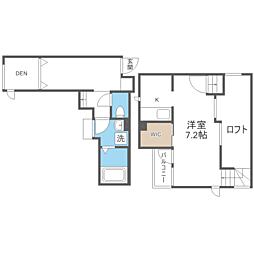 CB城南ソアレ ワンルームの間取図画像