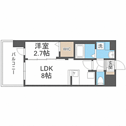 グランフォーレ千早プレミア 1LDKの間取図画像