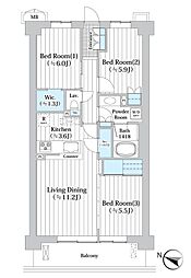 間取図画像 3LDK