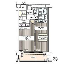 マチュリティ小石川 4階1LDKの間取り