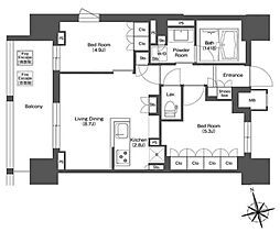 間取図画像 2LDK