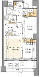 グランリビオザ・レジデンス 2SLDKの間取図画像
