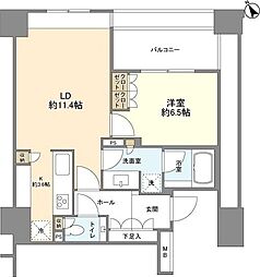 ザ・神宮前レジデンス 1LDKの間取図画像