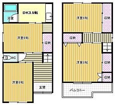 誉田6丁目戸建て  ｜ 大阪府羽曳野市誉田6丁目（賃貸一戸建4DK・1階・72.86㎡） その2